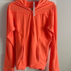 Lululemon Athletica Orange Performance Zip-Up Jacket
